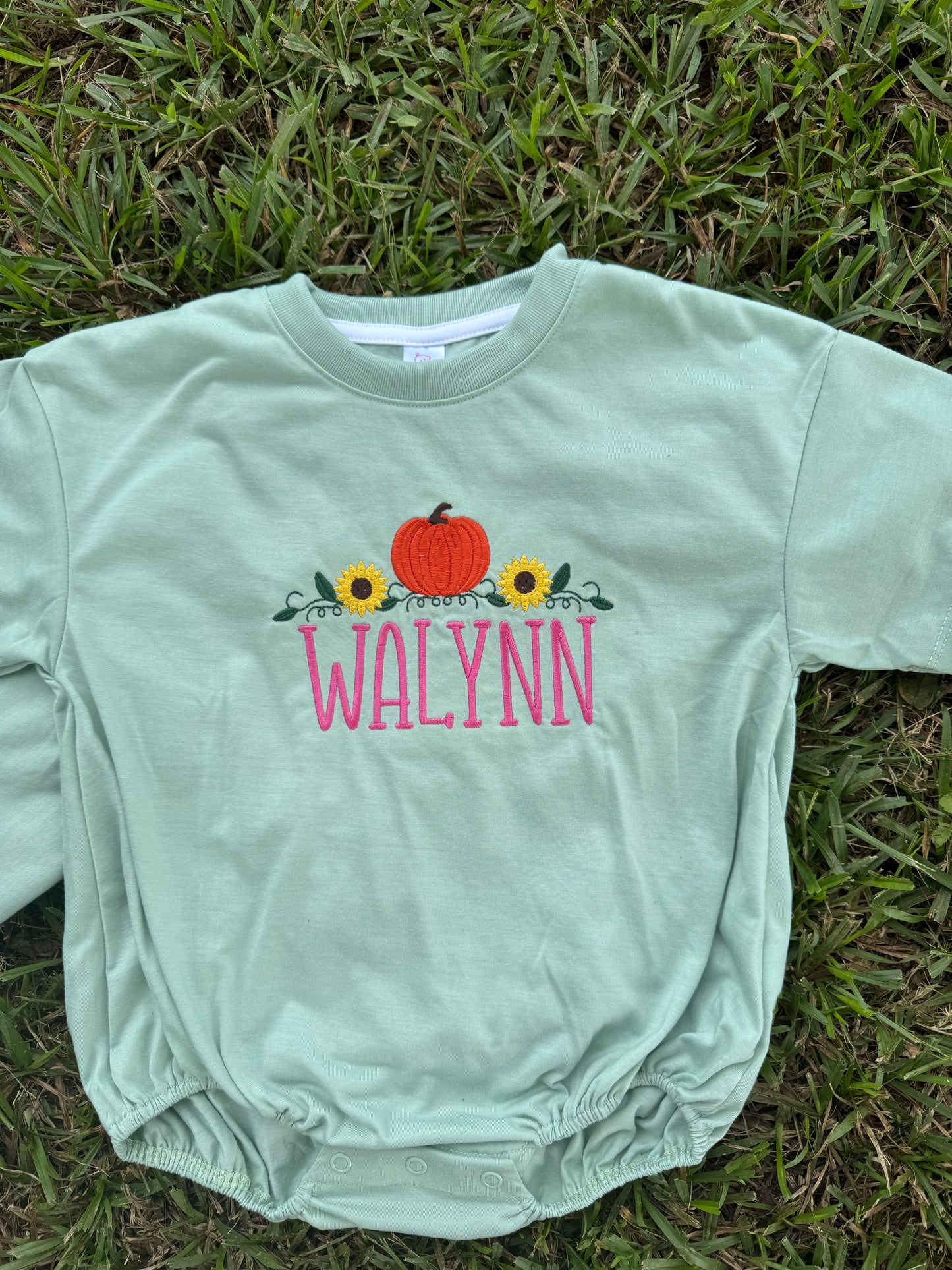 Baby Bubble with pumpkins