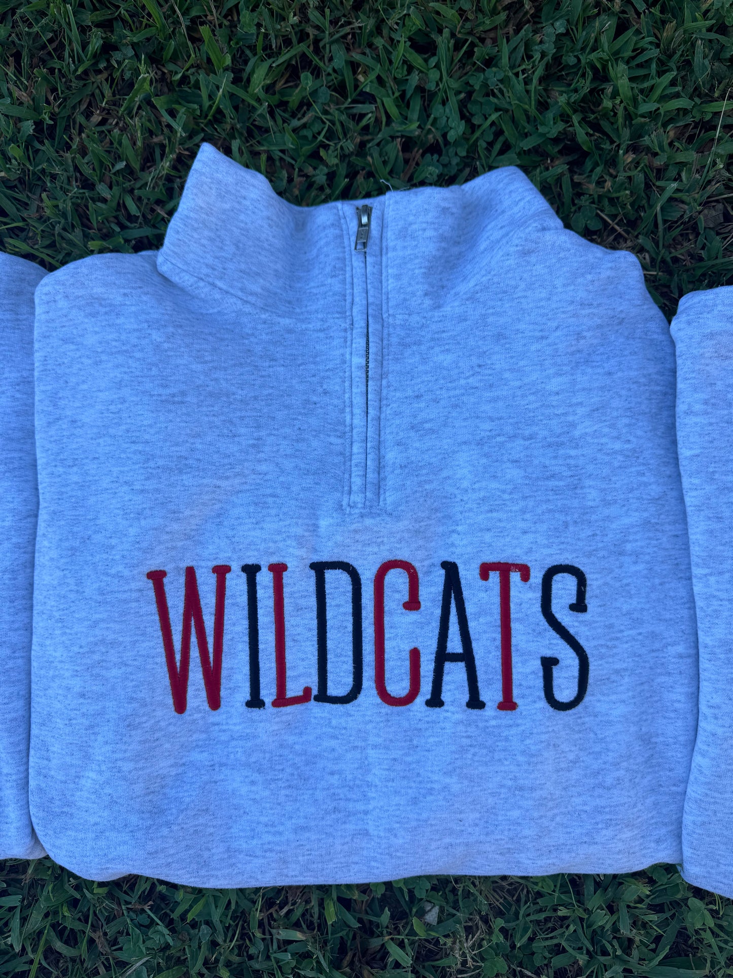 High school 1/4 zip pullover