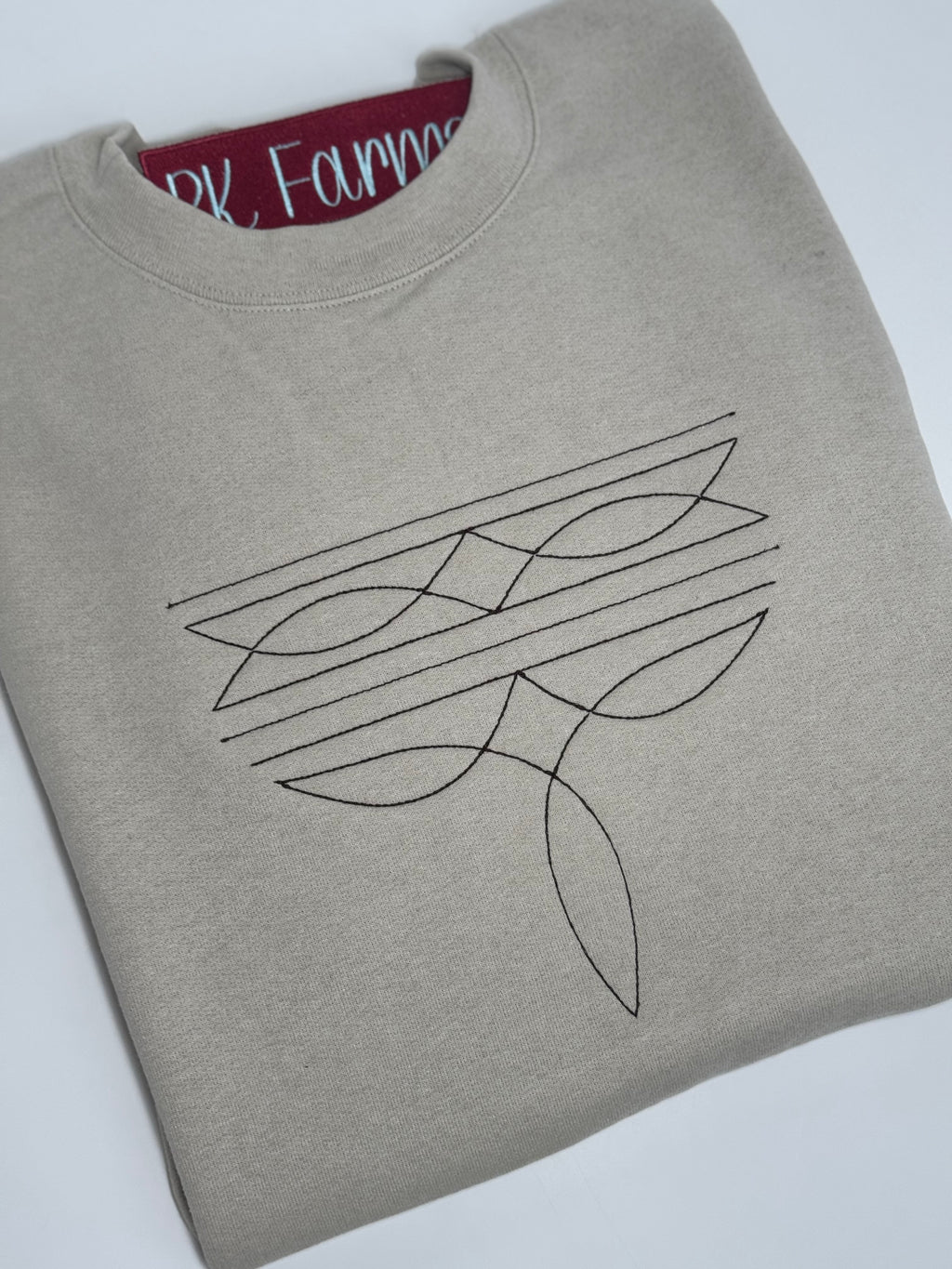 Western Boot Stitching Sweatshirt