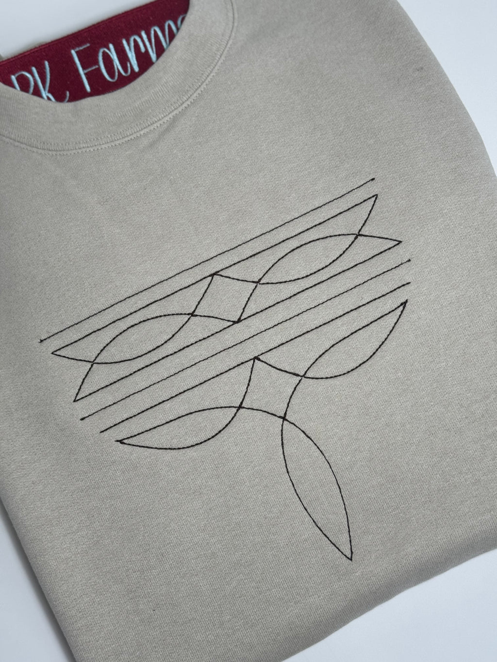 Western Boot Stitching Sweatshirt
