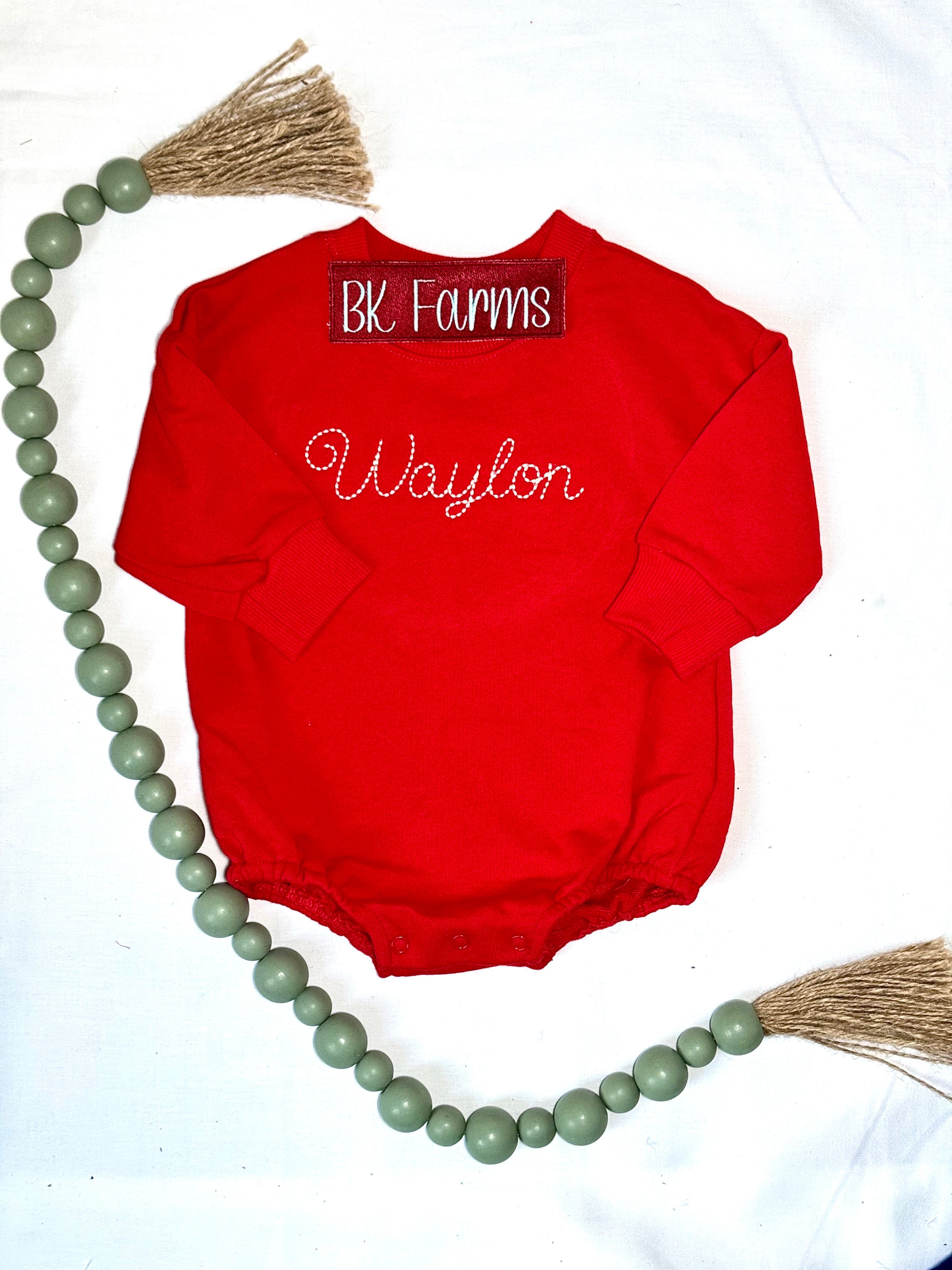 Simple Name Toddler Sweatshirt Bubble