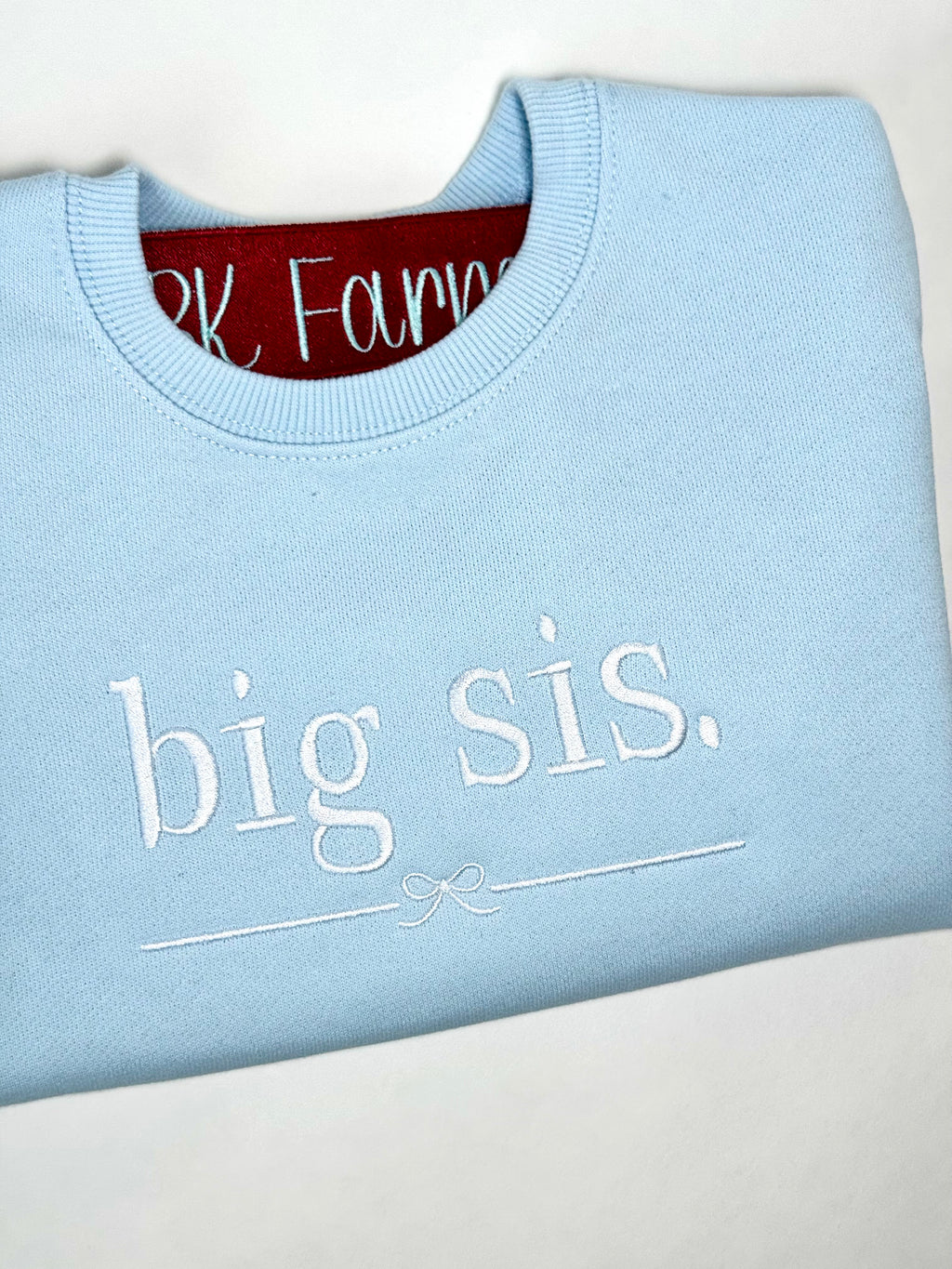 Big Sis with bow toddler sweatshirt