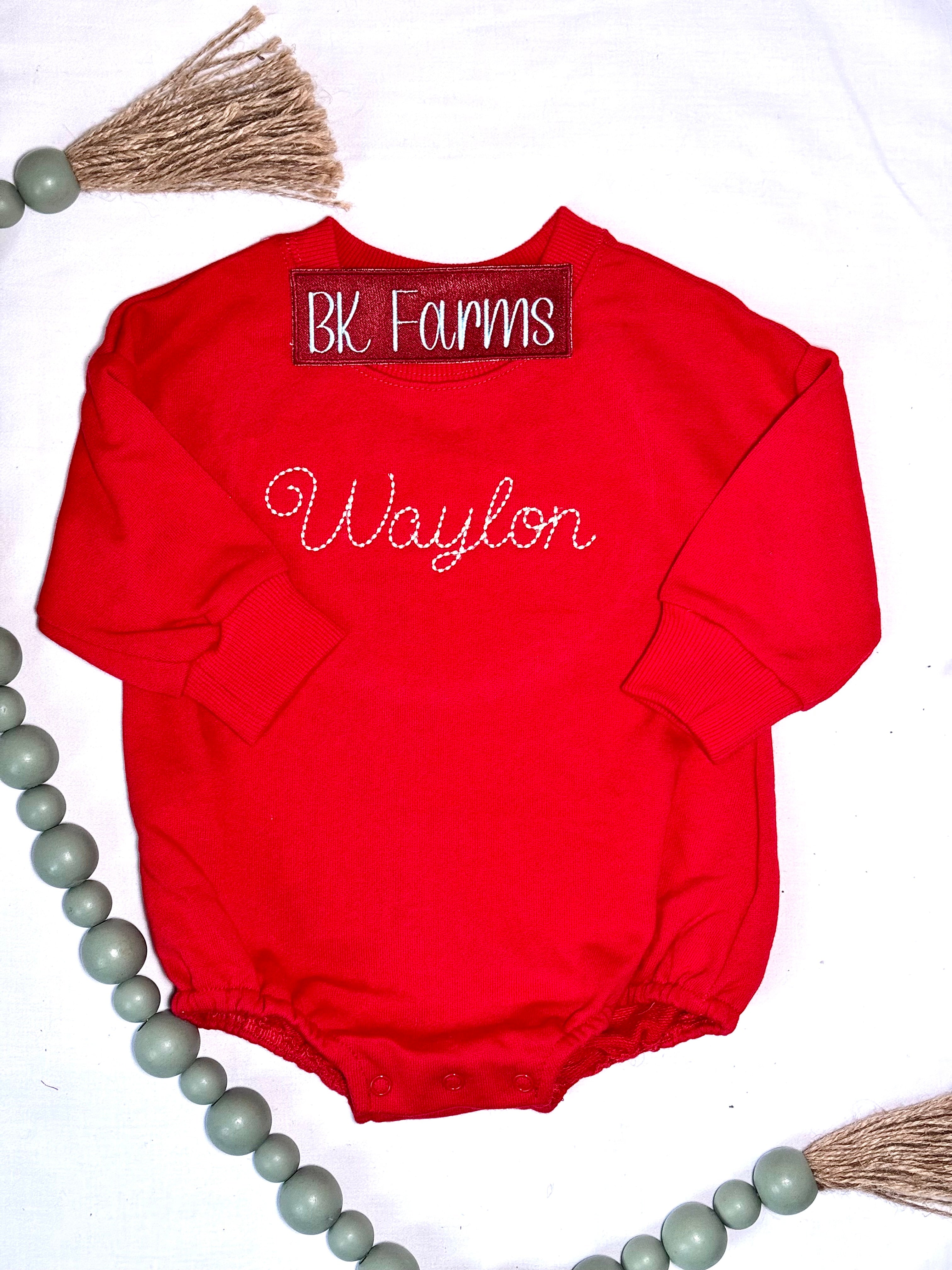 Simple Name Toddler Sweatshirt Bubble