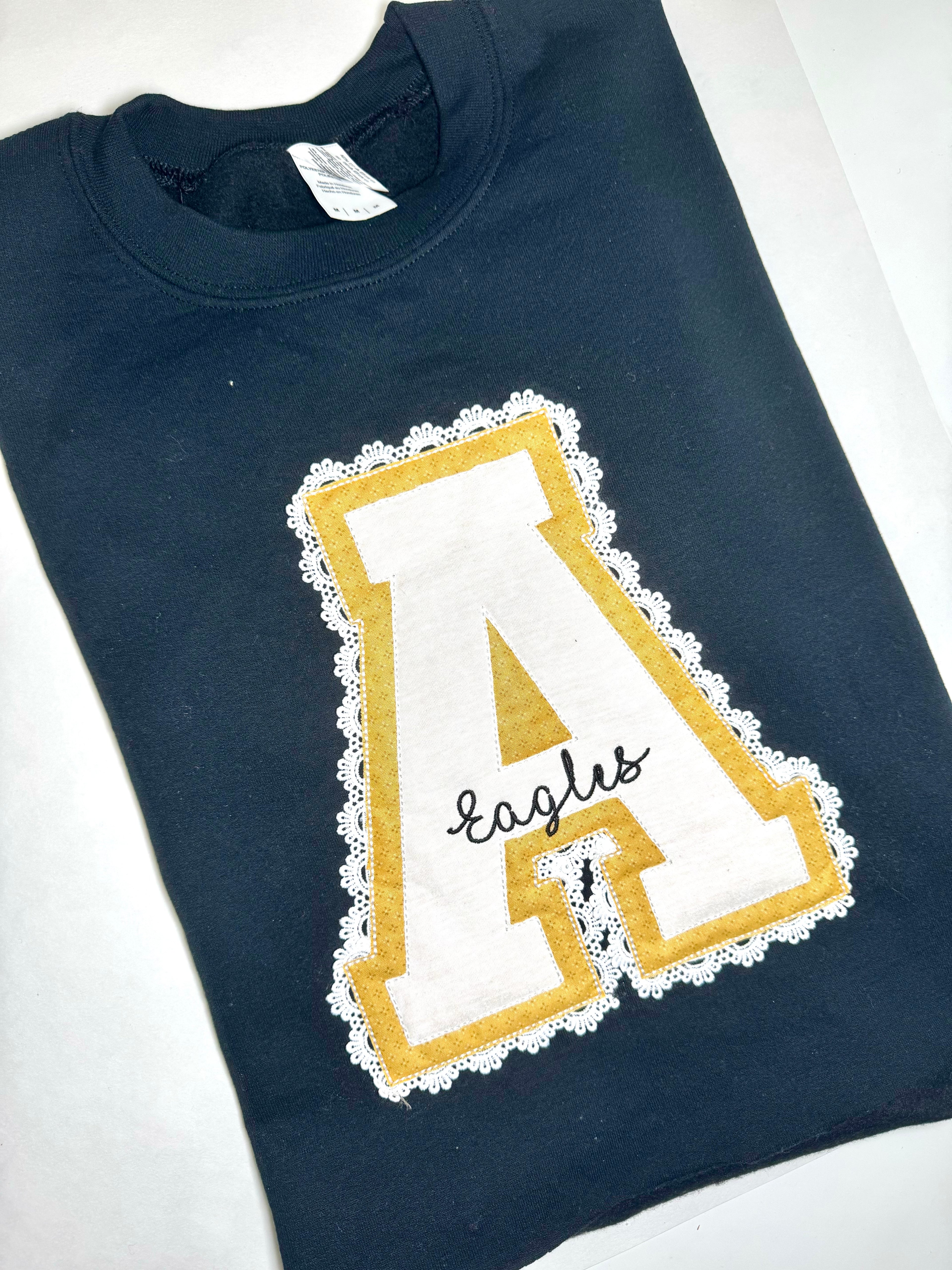 Varsity A Eagles Lace Sweatshirt