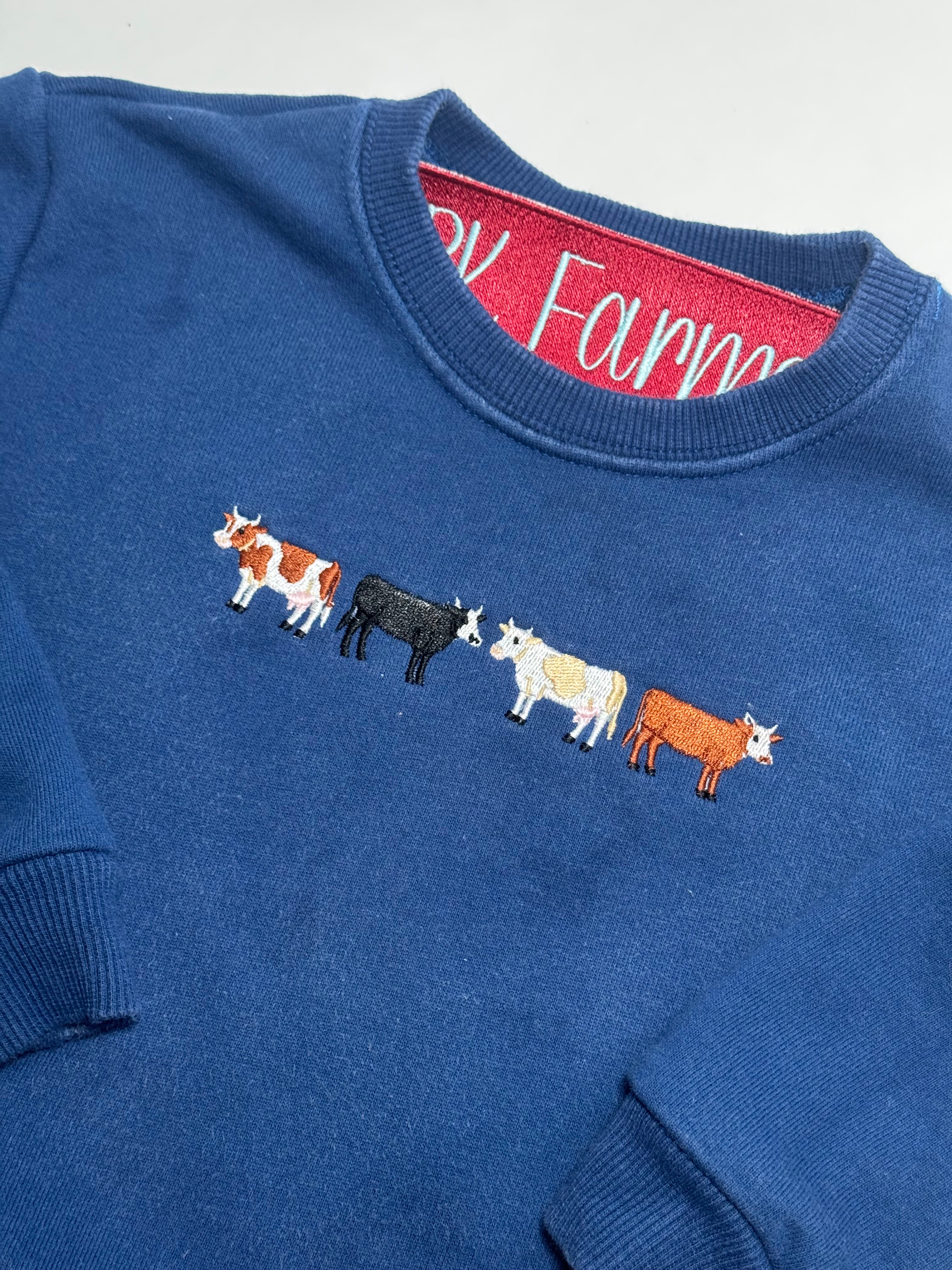 4 Cows farming toddler sweatshirt