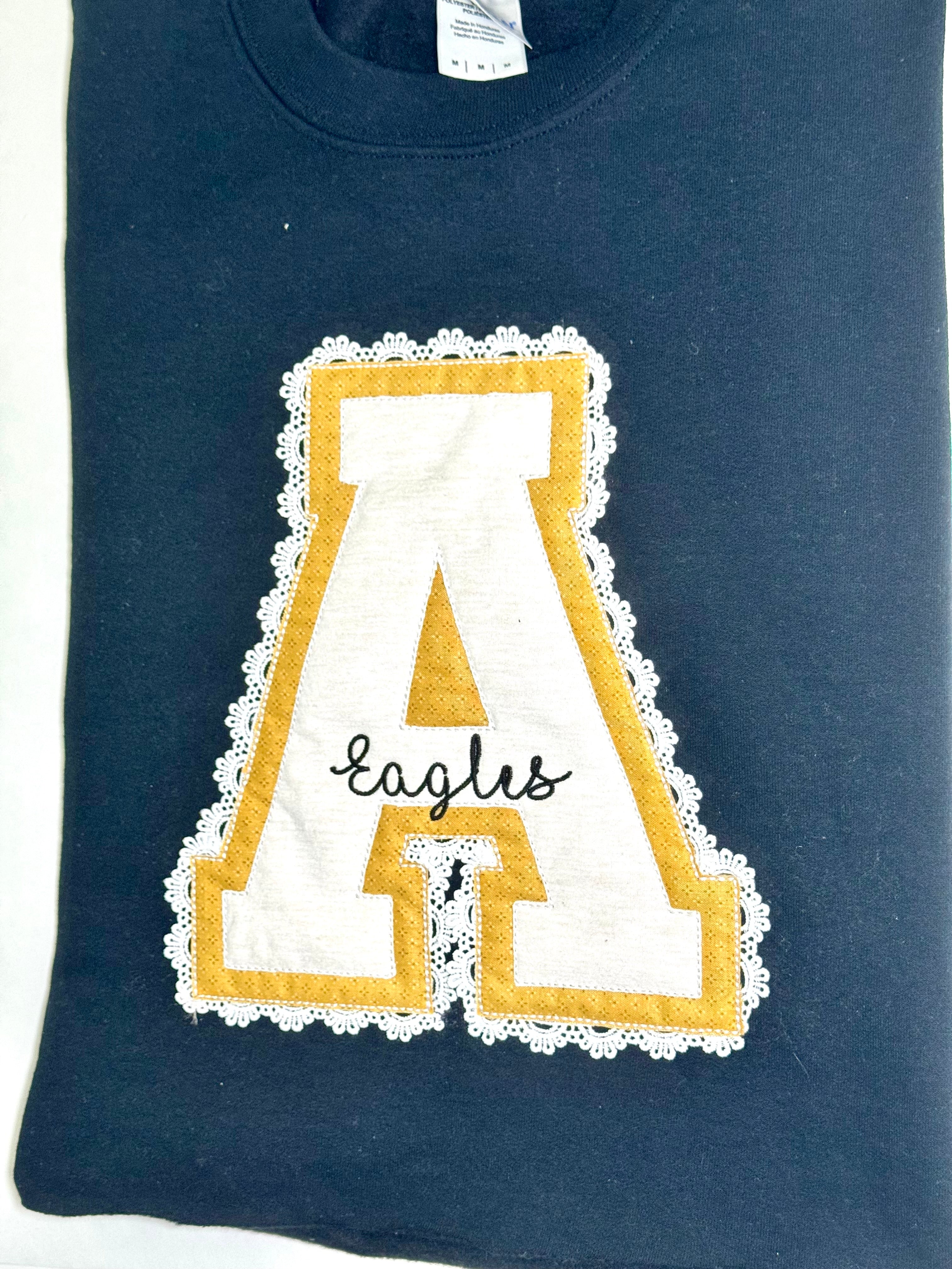 Varsity A Eagles Lace Sweatshirt