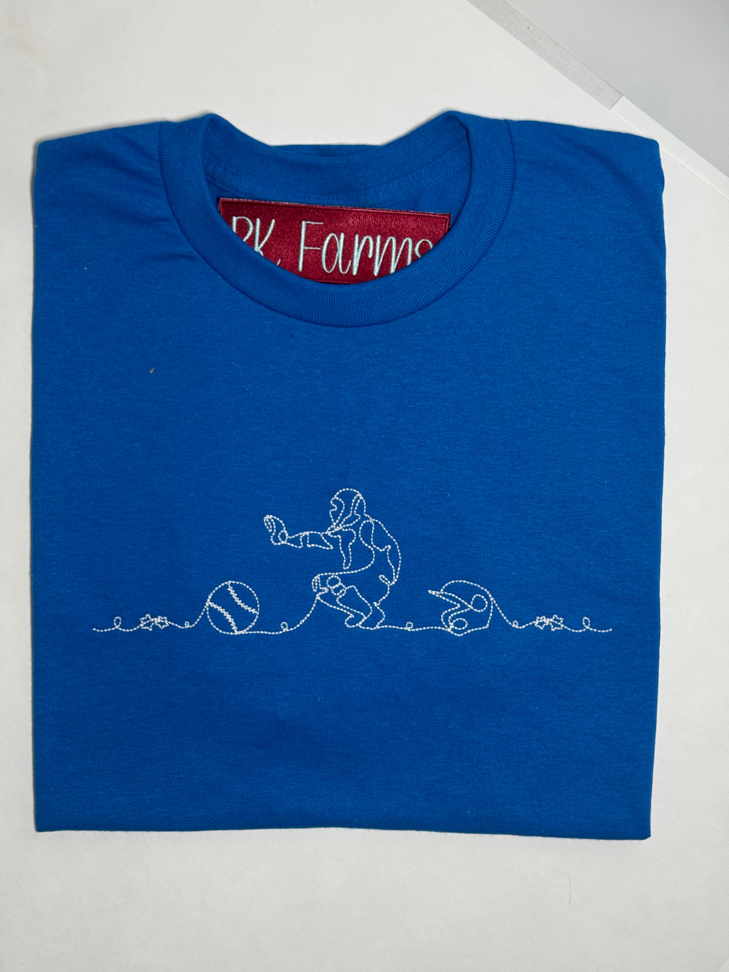 Baseball Catcher Line Art Toddler Sweatshirt