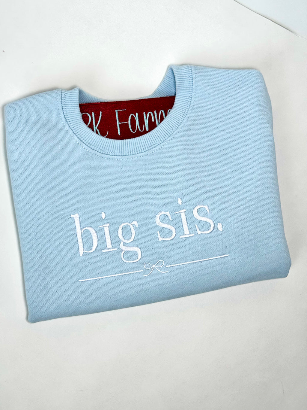 Big Sis with bow toddler sweatshirt