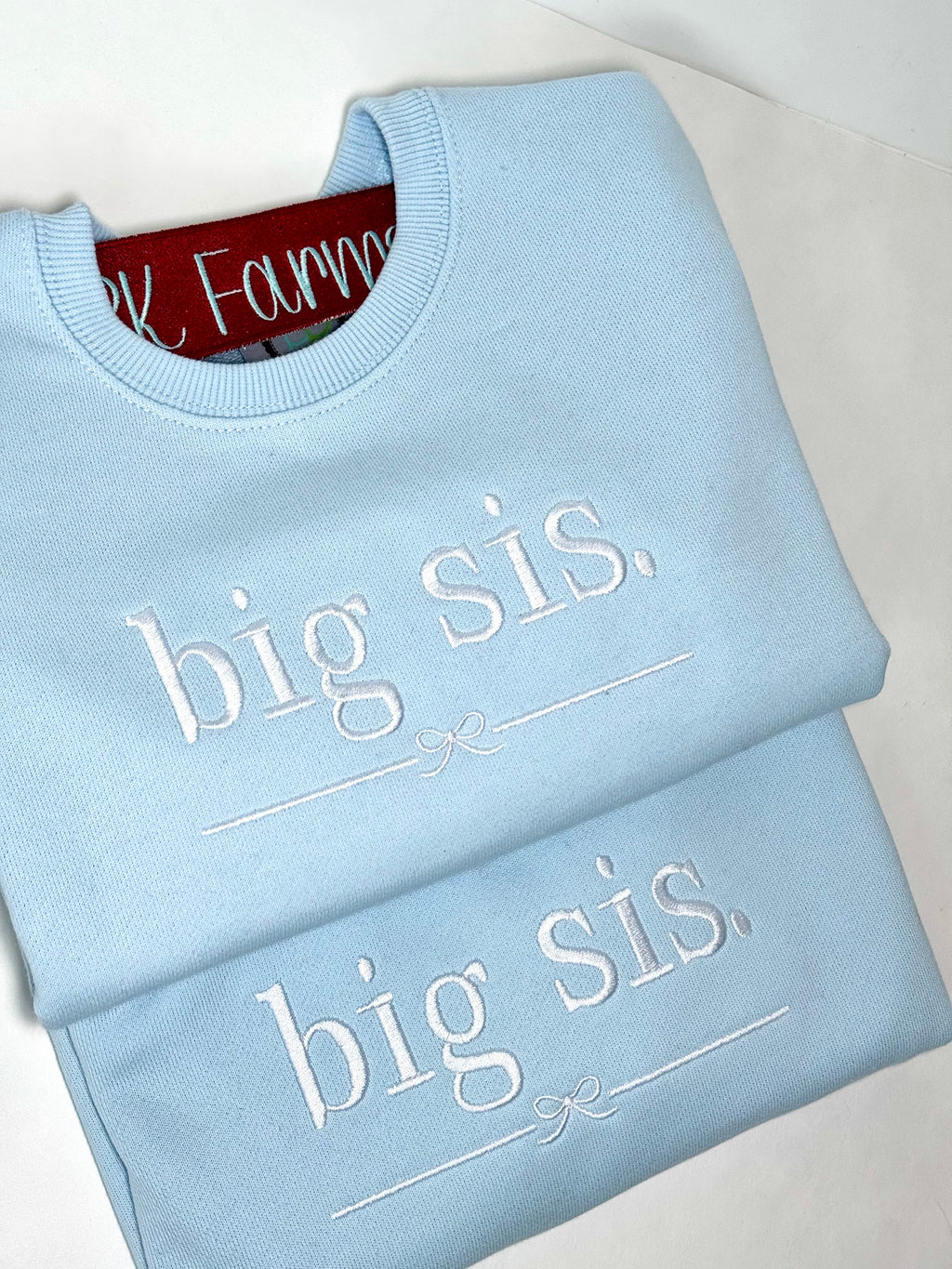Big Sis with bow toddler sweatshirt